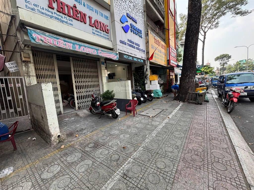 Cho thuê mặt tiền 487, lê hồng phong, dt 3.6m*12m. 43 m2. gía 50 triệu/tháng tl