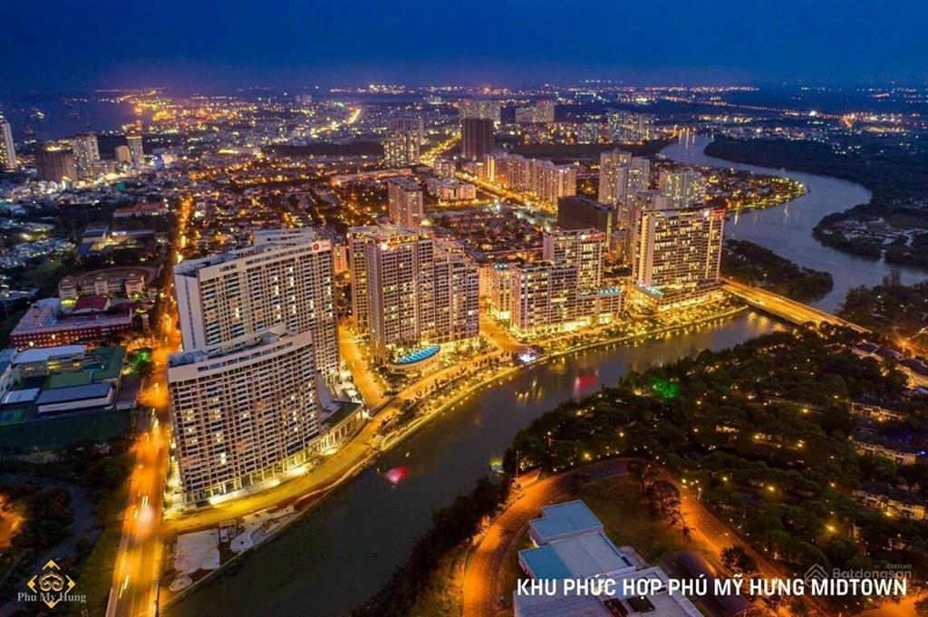 Giá đầu tư! căn 3pn view sông midtown giá quá tốt! dt 116m2, 3pn, 2wc, ô xe hầm, sổ hồng.