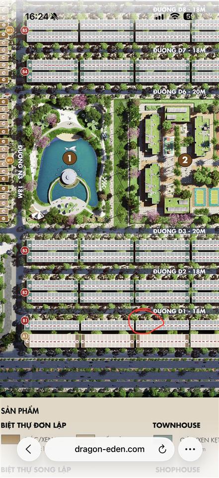 Bán đất dự án dragon eden mai bá hương, long an  giá 2.85 tỷ