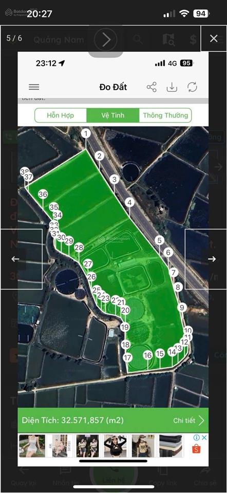 Bán đất 32.500m2 đường võ chí công, sát kcn chu lai, gần cảng chu lai, sân bay  giá 1.2tr/m2