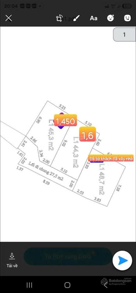 Bán đất ở phường tam sơn, 1,68 tỷ, 45m2, mặt tiền 4m, ngõ rộng 3m, view đẹp!