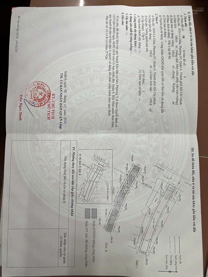 Cần bán nhà đường lò gốm, diện tích 100,6m2, 2 tầng, giá 13 tỷ.  0901 333 ***