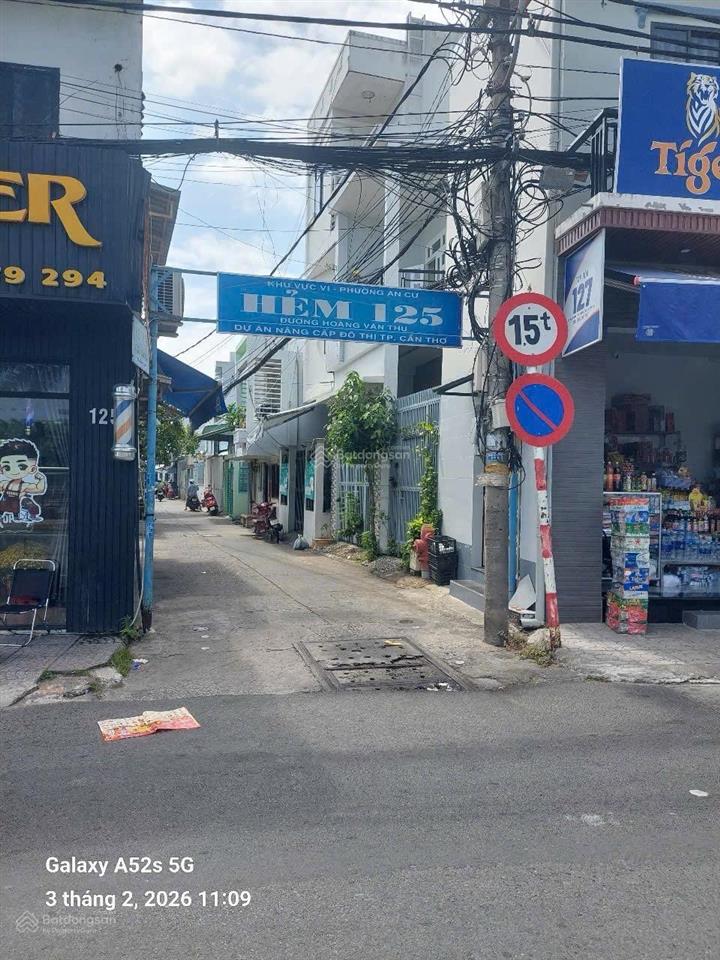 Bán nhà trệt lửng hẻm 125 hoàng văn thụ, ninh kiều, cần thơ, cách đường hoàng văn thụ chỉ 150m