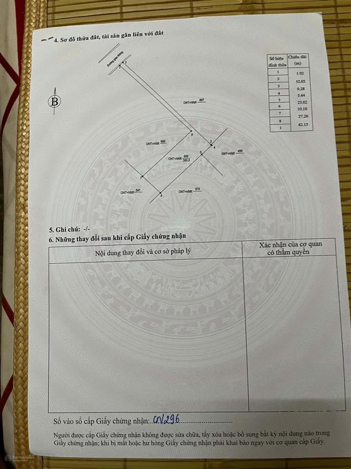 Cần bán gấp lô đất ở tổ dân phố thắng lợi, xã nam trạch, tỉnh quảng trị