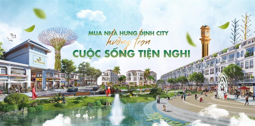 Bán liền kề dự án hưng định city  an nhơn diện tích đất từ 100m2 thuận lợi mở shop