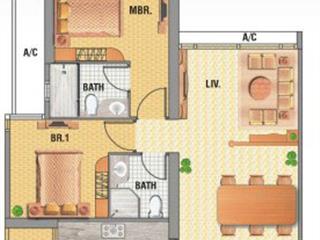 Bán căn hộ 2 phòng ngủ saigon pearl ruby 1 85m² giá chỉ 10 tỷ, nội thất cao cấp, ở ngay