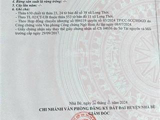 Đất thổ cư bán gấp tại nhà bè đường nguyễn văn tạo, 395m2