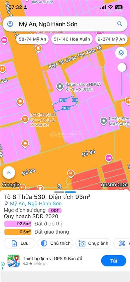 Bán đất mặt tiền châu thị vĩnh tế, ngũ hành sơn, đà nẵng