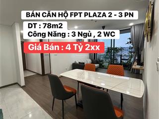 Bán căn hộ fpt plaza 2  3 phòng ngủ view biển đẹp  4 tỷ 250