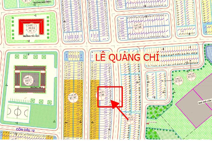 Bán lô đất đường lê quảng chí dt 133m2 đà nẵng  9 tỷ 450
