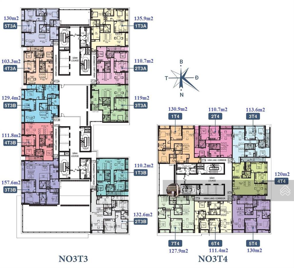 Cc bán nhanh ch 3pn 130m2 view hồ căn góc tòa n03t3   0924 691 ***