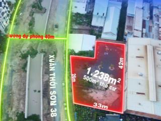 Hơn 1000m² đất mặt tiền kinh doanh bờ kênh 40m xuân thới sơn 38, vị trí chiến lược