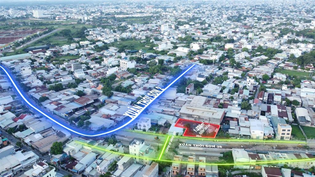 Hơn 1000m² đất mặt tiền kinh doanh bờ kênh 40m xuân thới sơn 38, vị trí chiến lược