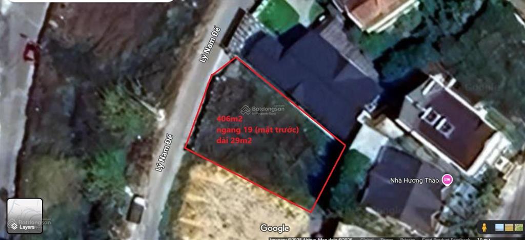 Bán rẻ chỉ 13.3 tỷ, giảm 4 tỷ lô đất biệt thự 406,7m2 đường lý nam đế  trung tâm thành phố đà lạt