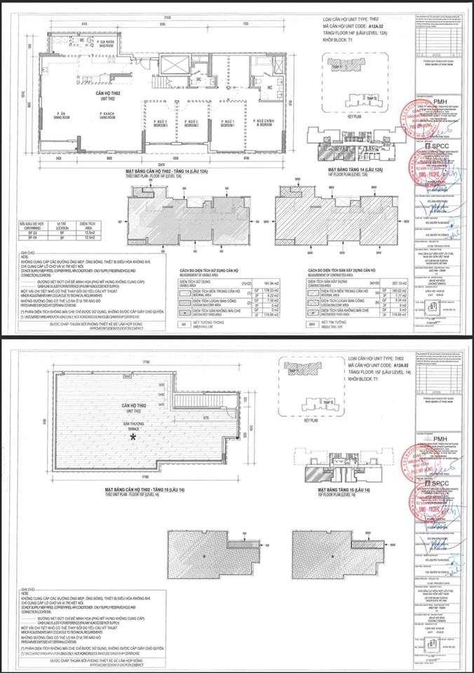 Bán nhanh siêu phẩm penthouse cardinal court dt 311m2, nhà thô, view toàn cảnh pmh, tặng 2 ô đậu xe