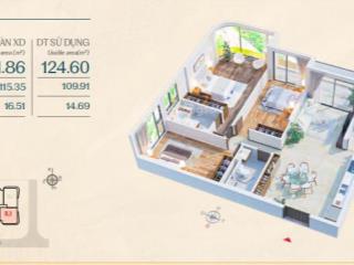 Bán rẻ căn góc 3pn type b3 dt 132m2 the sculptura pmh, view đông + nam hướng hồ bán nguyệt rất đẹp