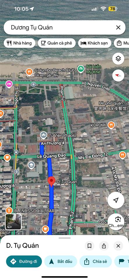 Bán nhà đẹp 3 tầng 96m2  2mt mt dương tự quán  khu an thượng, gần biển mỹ khê