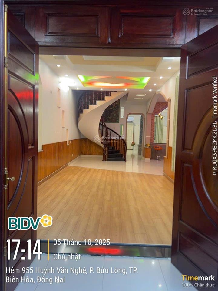 Biệt thự liền kề đường ven sông 160m2 kdc bửu long, diện tích xây dựng 209m2, sổ hoàn công