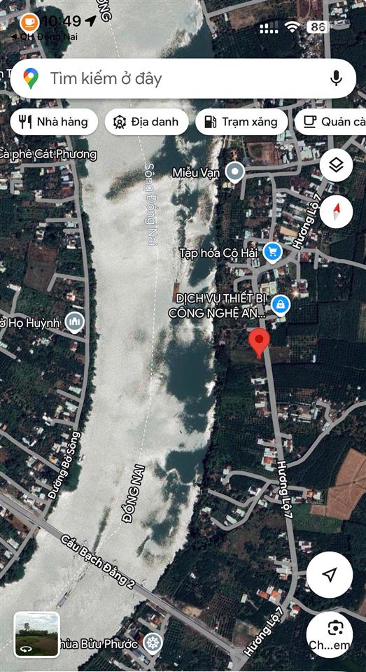 Cần bán mặt tiền đường hl7, view sông, diện tích 20m x 85m (nở hậu), giá bán 6,5tr/m2