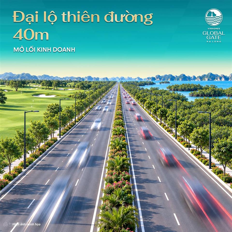 Bán gấp căn góc biệt thự song lập mặt đại lộ apollo 60m  vinhomes global gate hạ long