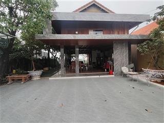 Biệt thự vườn gỗ cổ 2 tầng, mặt tiền sông, hẻm ô tô nguyễn bình, nhà bè, 300m2