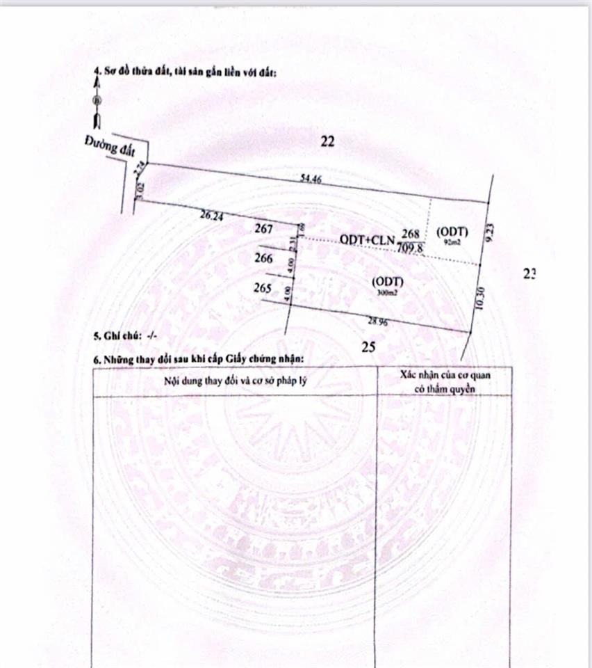 Bán lô đất 813,8m2 có 450m2 đất ở đô thị vị trí đẹp gần chợ, trường học, trung tâm hành chính, kcn