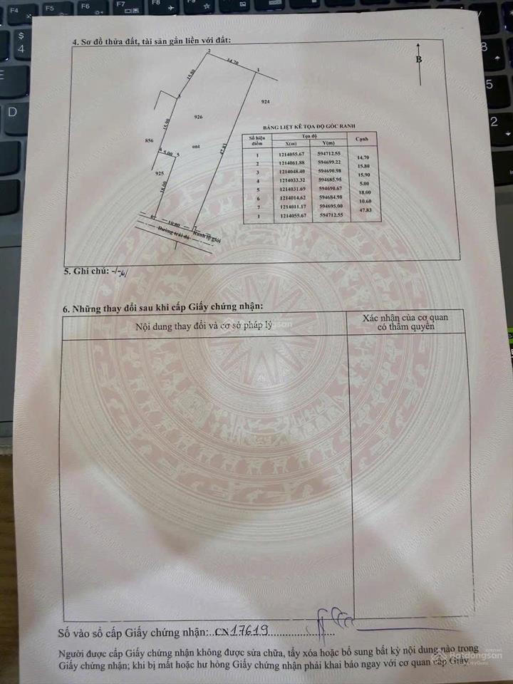 Bán lô đất full thổ cư kế bên chợ hoà phú đường xe tải thông khu dân sầm uất không lỗi phong thủy