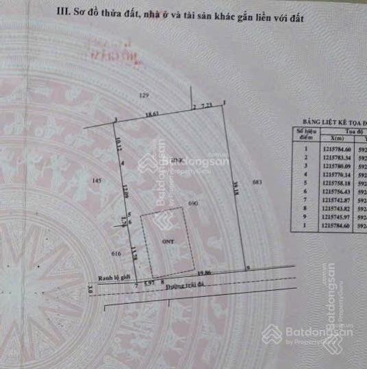 Bán lô đất vị trí đẹp gần trường học, chợ, siêu thị khu dân cư đường xe tải không lỗi phong thủy