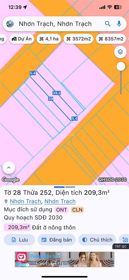 Cần bán 5 lô đất góc 2 mặt tiền trước sau mt cây dầu ngay tđc phú hội, thổ cư, gần vđ03, giá rẻ