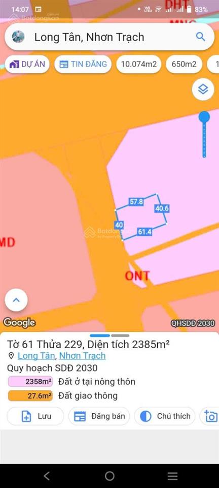 Cần bán 5 lô đất góc 2 mặt tiền trước sau mt cây dầu ngay tđc phú hội, thổ cư, gần vđ03, giá rẻ