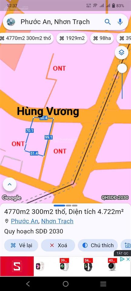 Cần bán gấp vài lô đất góc 2mt đường huỳnh thúc kháng sát đường hùng vương, thổ cư, giá rẻ đầu tư