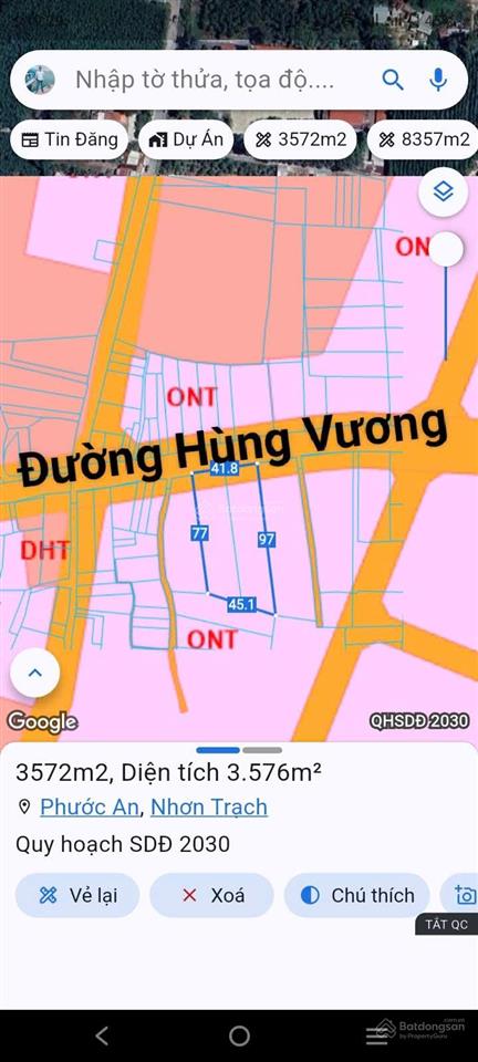 Cần bán vài lô đất góc 2mt đường hùng vương gần chợ phước lý, thổ cư, thích hợp phân lô, giá đầu tư
