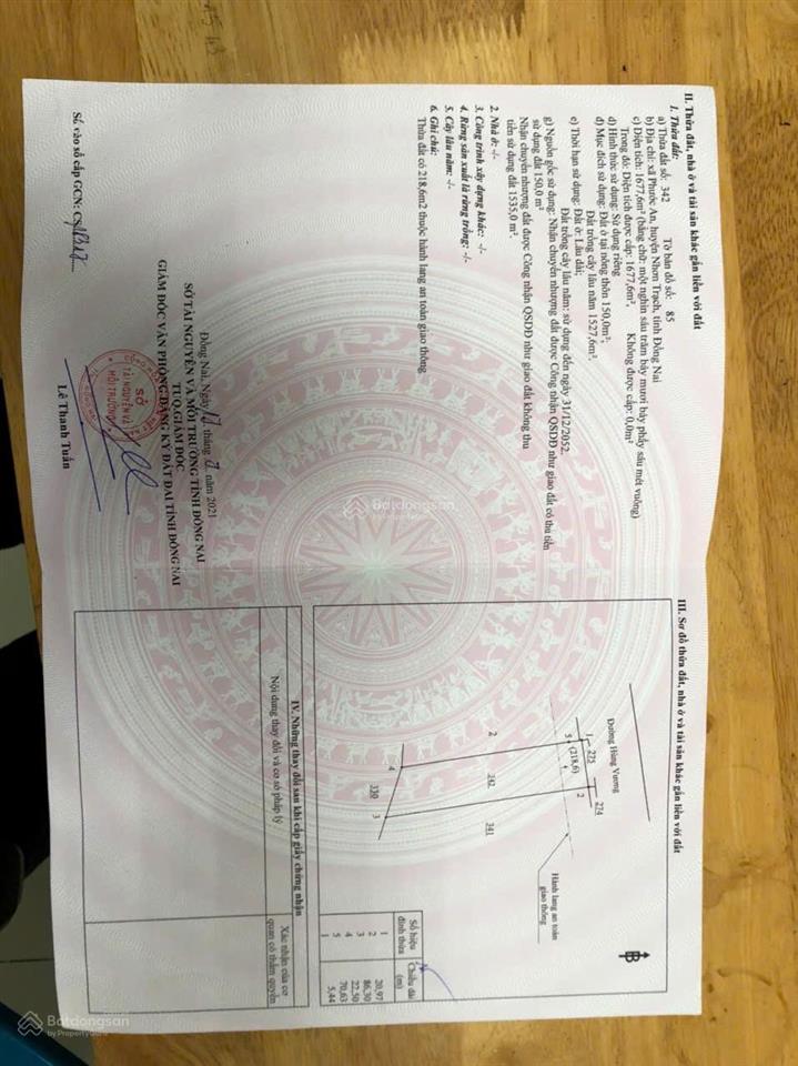 Cần bán vài lô đất góc 2mt đường hùng vương gần chợ phước lý, thổ cư, thích hợp phân lô, giá đầu tư