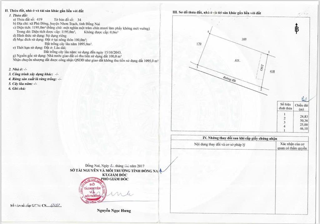 Cần bán vài lô đất góc 2mt đường hùng vương gần chợ phước lý, thổ cư, thích hợp phân lô, giá đầu tư