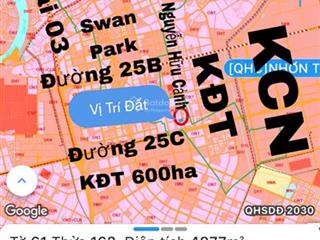 Bán lô đất góc 2mt đường nguyễn hữu cảnh gần vòng xoay cây nón nằm giữa 25b & 25c, qh ont, giá rẻ