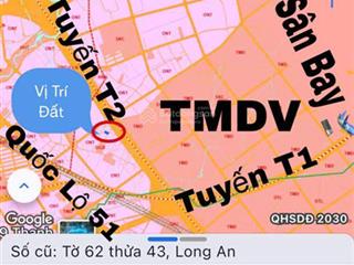 Cần bán lô đất đường ôtô 1/tuyến t2 & t1 đường vào sân bay quốc tế long thành, thổ cư, giá đầu tư