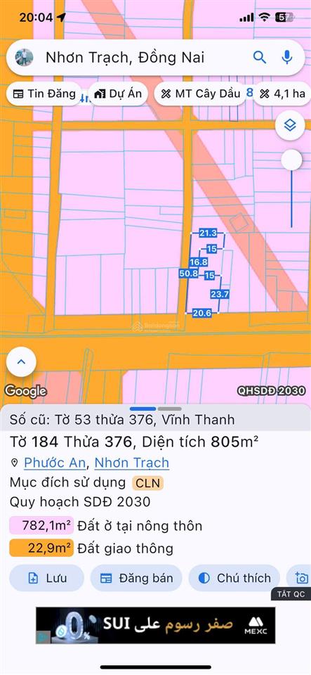Bán lô đất góc 2 mặt tiền đường hùng vương sát vành đai 03, thổ cư, kinh doanh vạn nghề, giá đầu tư