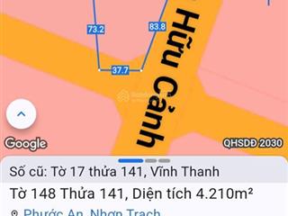 Cần bán lô góc 2 mặt tiền đường nguyễn hữu cảnh sát lê hồng phong & 25c, qh tmdv, giá rẻ đầu tư