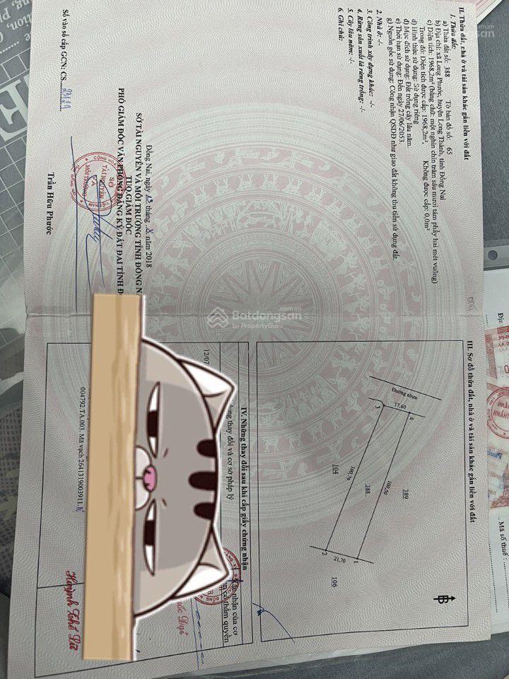 Cần bán 2 lô đất mặt tiền đường nhựa 1/quốc lộ 51 & đường chính bàu cạn, thổ cư, mặt trước sân bay