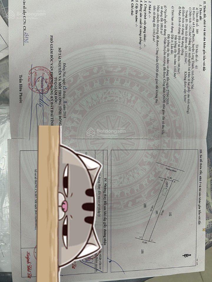 Cần bán 2 lô đất mặt tiền đường nhựa 1/quốc lộ 51 & đường chính bàu cạn, thổ cư, mặt trước sân bay