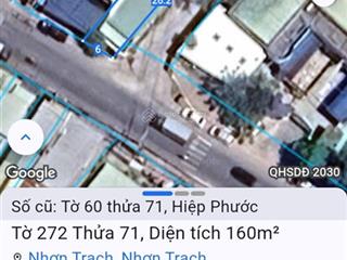 Cần bán gấp lô đất có sẵn nhà góc 2mt đường hùng vương, thổ cư, cho thuê buôn bán, sát chợ long thọ