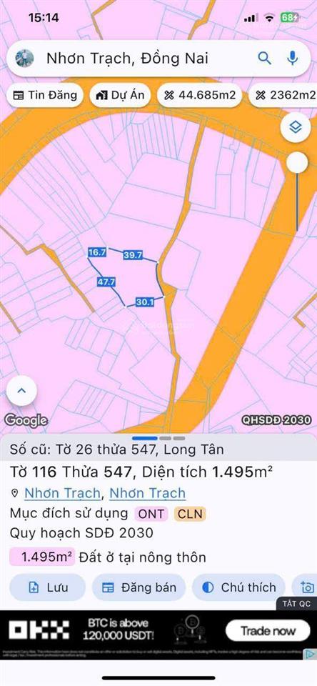 Cần bán 3 nền đất đường ô tô 1/lý thái tổ & nguyễn hữu cảnh sát ngã tư long tân, thổ cư, giá rẻ