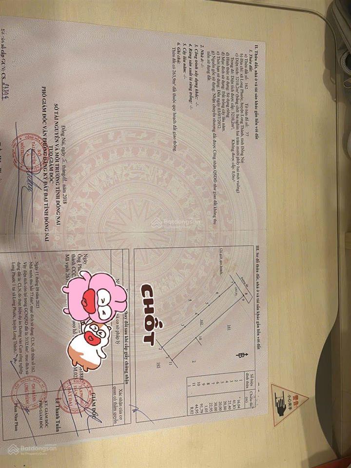 Cần bán lô đất đường nhựa 1/quốc lộ 51 sát tđc long phước, qh ont, mặt trước sân bay, giá rẻ đầu tư