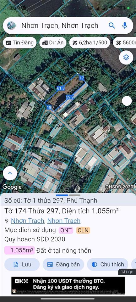 Bán gấp lô đất nhà vườn đường ôtô 1/lý thái tổ sát vành đai 03 về tp rất gần, thổ cư, giá đầu tư