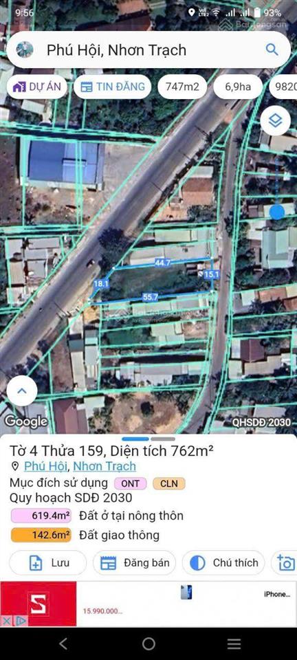 Cần bán lô đất góc 2 mặt tiền trước sau đường lý thái tổ gần vòng xoay bến cam, thổ cư, giá đầu tư
