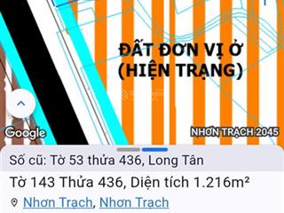 Cần bán lô đất góc 2mt đường nguyễn hữu cảnh sát cổng chào long tân, qh ont, gần vđ03, giá đầu tư