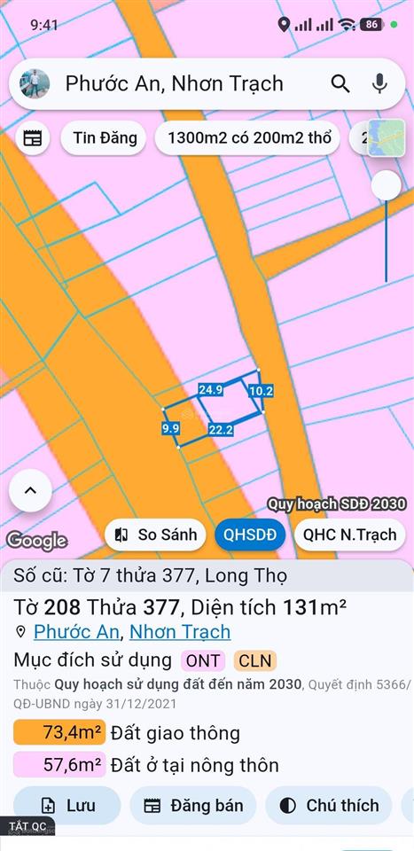 Bán gấp nhà góc 2 mặt tiền trước sau đường hùng vương sát đường 25c long thọ, thổ cư, giá rẻ