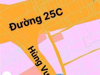 Bán gấp nhà góc 2 mặt tiền trước sau đường hùng vương sát đường 25c long thọ, thổ cư, giá rẻ