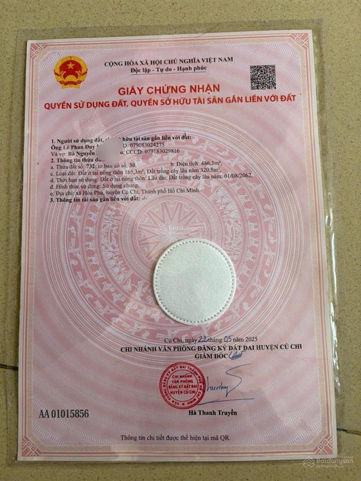 Bán gấp 3 căn nhà mt đường bến than, 3pn, 3wc, 480m2, thổ cư 165m2, bình mỹ, củ chi, 7,5 tỷ