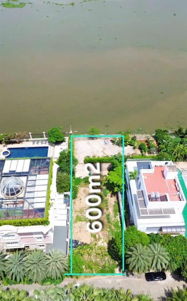 Bán khuôn đất hiếm mặt tiền sông & landmark 81, cạnh holm thảo điền, dt công nhận 405m2